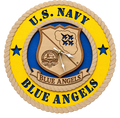 Blue Angels Laser Engraved Clock